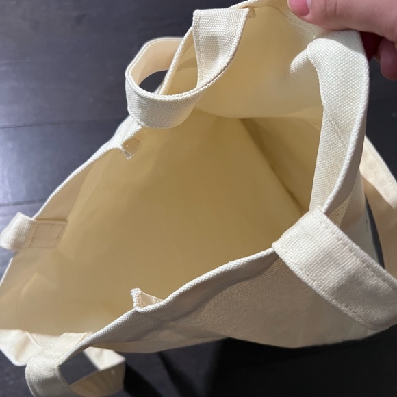 Jo Malone London Canvas Tote Bag Canvas 16”x13” Cream/black Limited shopping bag - Picture 5 of 8